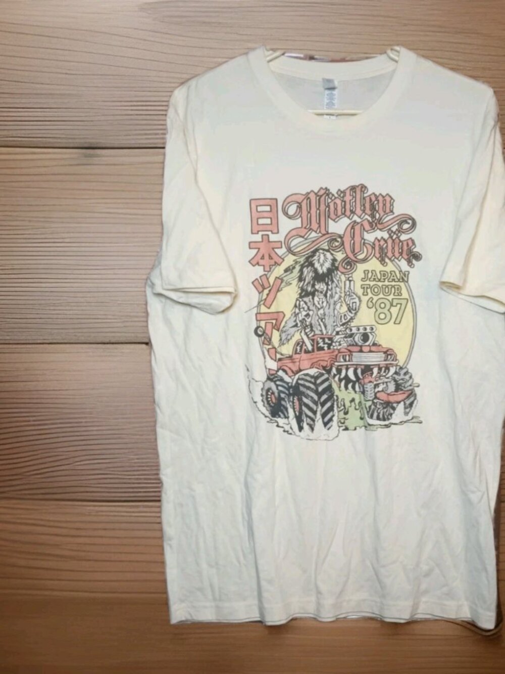 MOTLEY CRUE JAPAN TOUR 1987 THE CLASSIC ROCK T SHIRTS VINTAGE SIZE LARGE